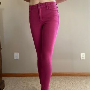 Old Navy Magenta Skinny Jeans